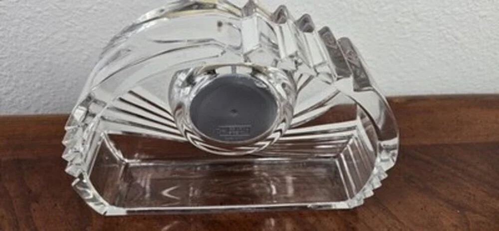 Mikasa Crystal Quartz Desk Clock Germany
